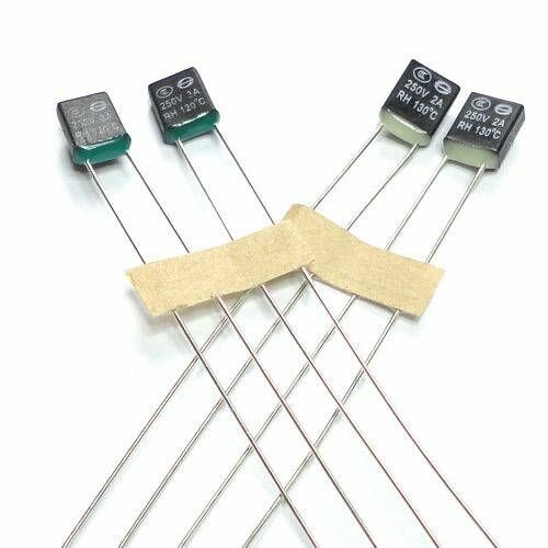 фото 3шт Набор термопредохранителей RH-01 2A 250V (100,110,120*C) пластик термостат