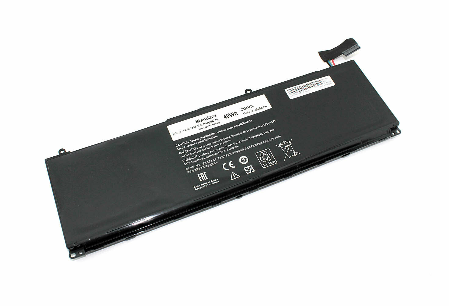 Аккумуляторная батарея для ноутбука Dell Inspiron 11 3000 (N33WY) 11.1V 3600mAh OEM