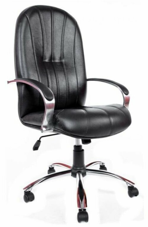 Компьютерное кресло Вега CH офисное, натуральная кожа, черный