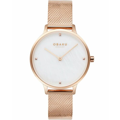 фото Наручные часы obaku v295lxvwhv, белый, золотой