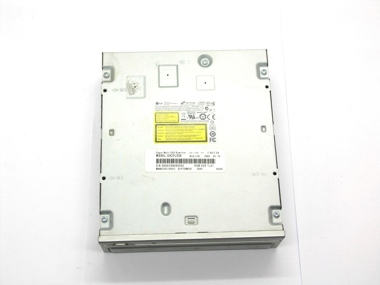 Оптический привод DVD +R/RW CD-R/RW LG GH22LS50 (SATA) серебристый