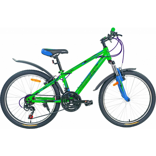 фото Велосипед pioneer captain 24"/12' black-lemon-silver