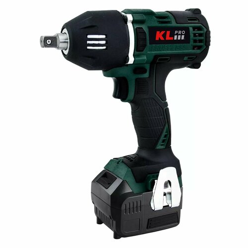 Профессиональный бесщеточный гайковерт аккумуляторный KLPRO KLSS18BH-80 18В Li-ion-2шт 80Ач 400Нм 2 скорости подсветка ЗУ в кейсе 4495000₽
