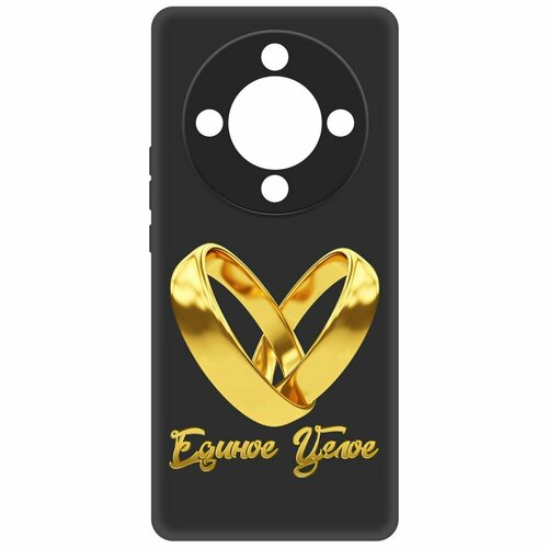 Чехол-накладка Krutoff Soft Case Единое целое для Honor X9b черный чехол накладка krutoff soft case единое целое для honor 70 черный