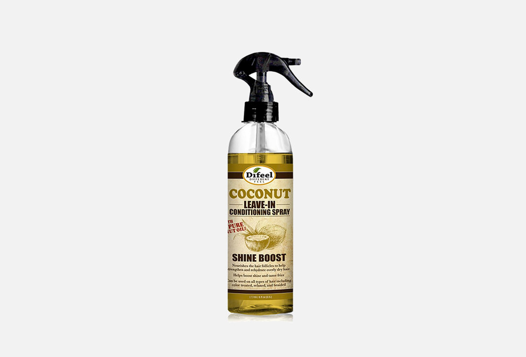 Кондиционирующий спрей для волос с кокосом Difeel, Leave in Spray Volumize Coconut 177мл