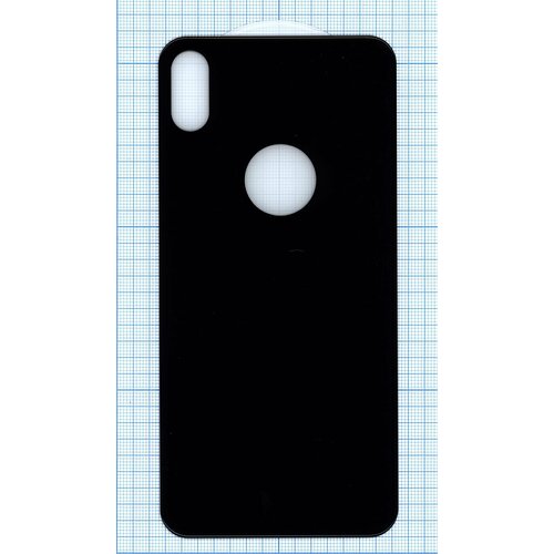 Защитное заднее стекло для iPhone XS Max черное защитное стекло бронестекло для iphone xs max полное покрытие черное