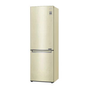 LG Холодильник LG Electronics 1860x595x68.2, холодильная камера 247 л, морозильная камера 127 л, Total No Frost, инверторный мотор, нижняя морозильная камера, бежевый