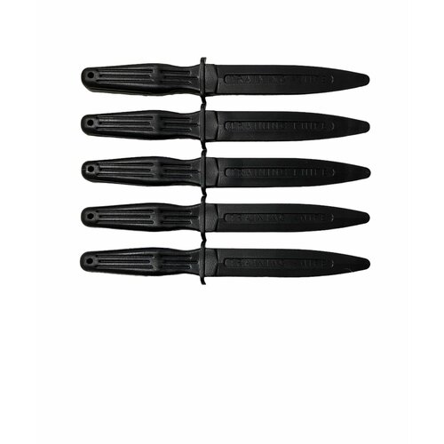 Макет ножа обоюдоострый, пластик, набор 5 шт. нож тренировочный обоюдоострый твердый пластик