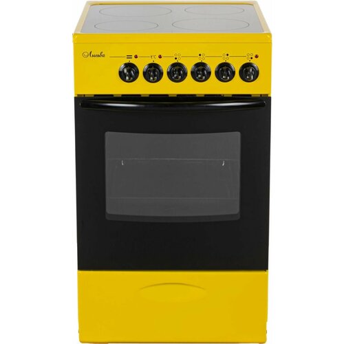 Электрическая плита Лысьва EF4002MK00 стеклокерамика без крышки желтый 3095400₽