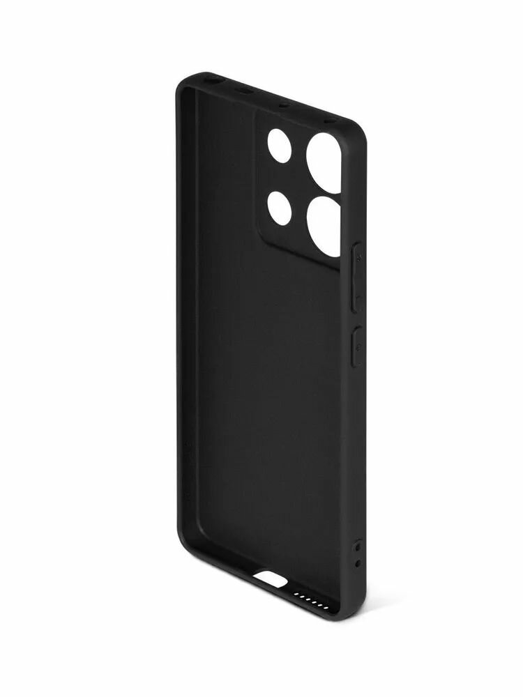 Чехол матовый для Redmi Note 13 Pro 5G (Редми Нот 13 про 5Г) черный — фото 1