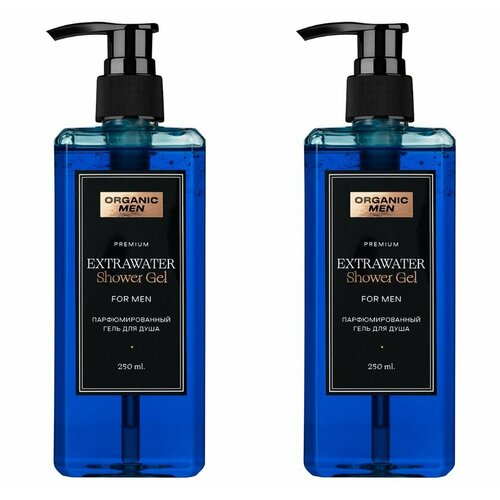 Organic Men Шампунь для всех типов волос парфюмированный Extrawater 250 мл 2 шт 1048₽