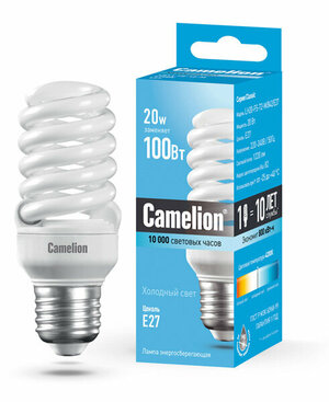 Энергосберегающая лампа Camelion LH20-FS-T2-M/842/E27