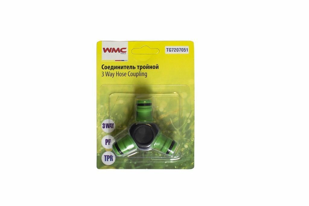 фото Фитинг Y-образный для шлангов 16мм, в блистере WMC TOOLS TG7207051
