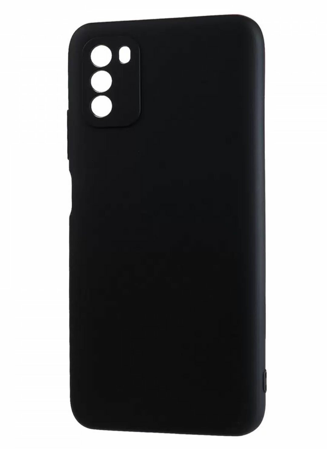 Xiaomi POCO M3 силиконовый чёрный чехол для ксиоми поко м3 сяоми накладка бампер