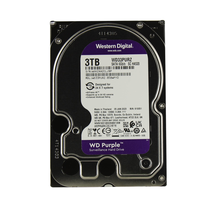 Жесткий диск HDD Western Digital Purple WD33PURZ 3072 Гб