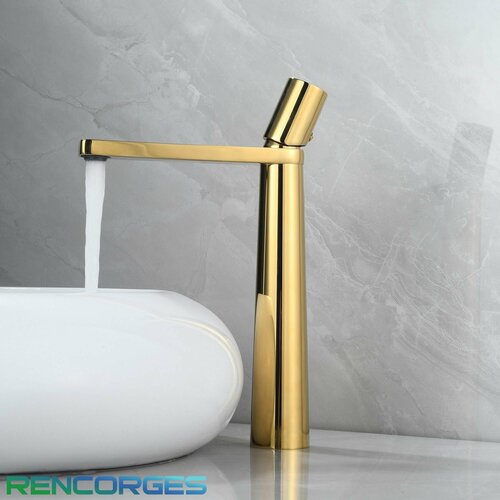 Смеситель для накладной раковины в ванную высокий, Кран для накладной раковины в ванную, Смеситель для раковины умывальника