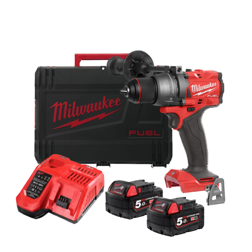 Аккумуляторная дрель-шуруповерт Milwaukee M18 FUEL FDD3-502X 4933479863 аккумуляторная дрель шуруповерт milwaukee m18 fuel 2904 22