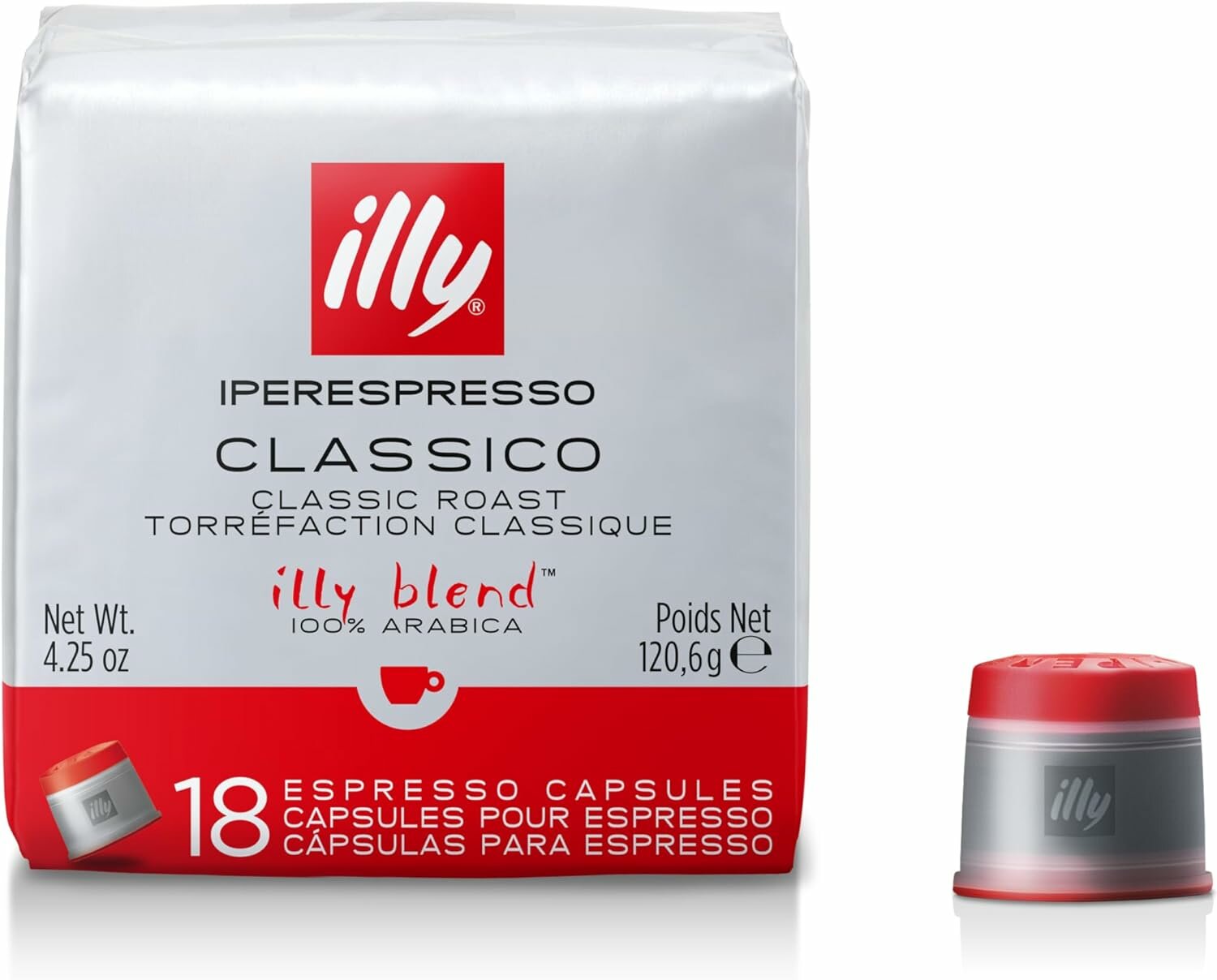 Кофе illy в капсулах iperEspresso (ipso), средней обжарки, уп 18 капс