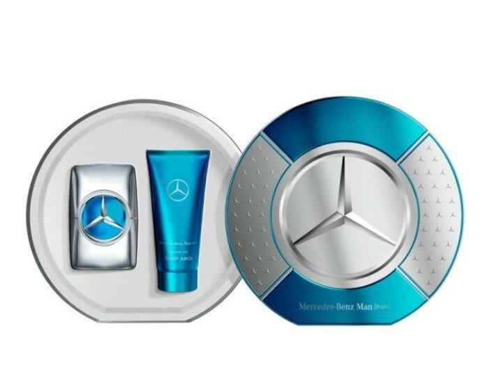 Mercedes Benz Man Bright мужской Set парфюмерная вода 100 мл + Гель для душа 100 мл (tin Box)