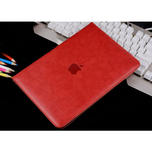 Чехол MyPads для iPad Air 2 - A1566, A1567 с визитницей из качественной импортной кожи, красный