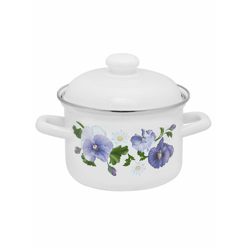 Эмалированная кастрюля с крышкой 15 л 1337₽