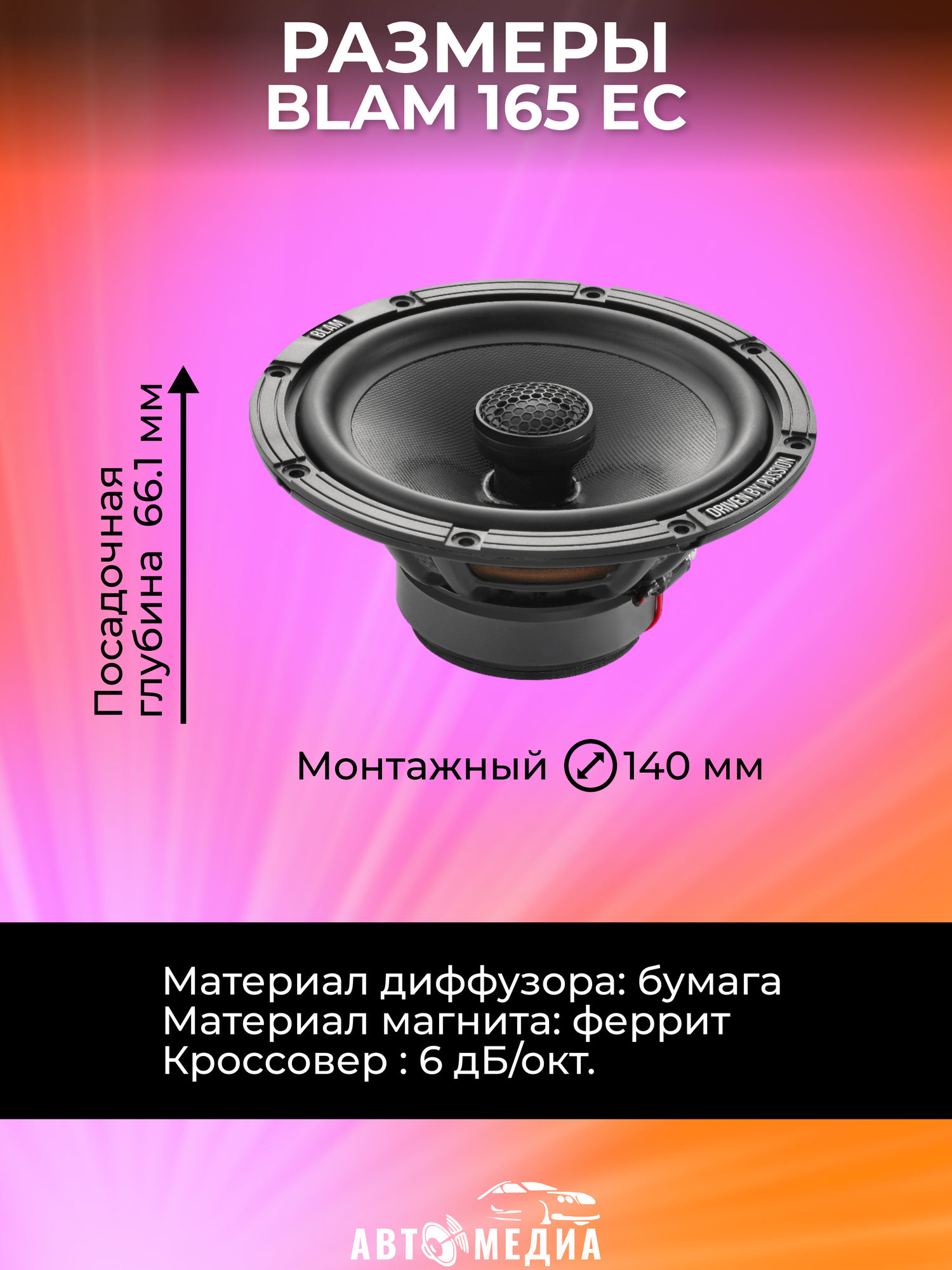 Автоакустика BLAM 165 EC - фото №12