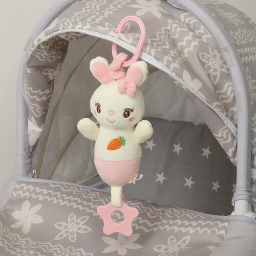 Подвеска с вибрацией Милая зайка с погремушкой Крошка Я 1022₽