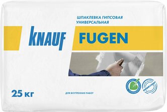 Шпатлёвка KNAUF "Фуген", для стыков ГКЛ, для швов гипсокартона, универсальная, серая, 25кг