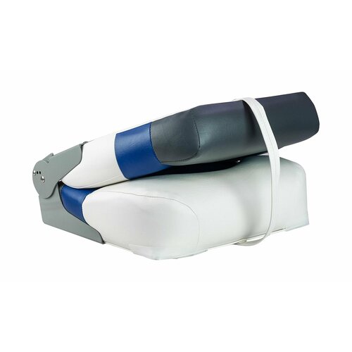 Кресло мягкое складное Premium обивка винил цвет белыйсинийугольный Marine Rocket 75128WBC-MR 14922₽