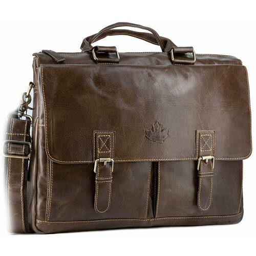 Портфель Znixs, фактура гладкая, серый