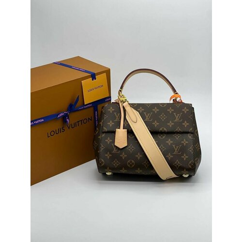 Сумка , фактура гладкая, коричневый