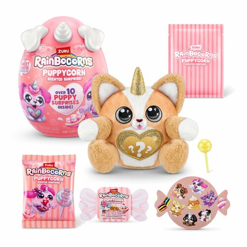 Мягкая игрушка сюрприз в яйце Zuru Rainbocorns PUPPYCORN SURPRISE S8 игрушка zuru rainbocorns puppycorn rescue surprise сюрприз в яйце в ассортименте