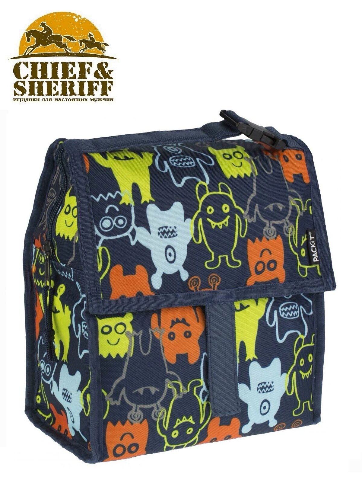 Сумка-холодильник термосумка Packit Lunch Bag, Monsters 4,5 л