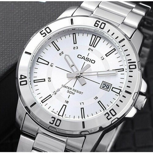 часы наручные casio mtp vd01 2e Наручные часы CASIO MTP-VD01D-7C, серебряный, серый