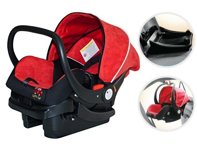 Детское кресло-люлька Little Car, вес до 13 кг, цвет красный