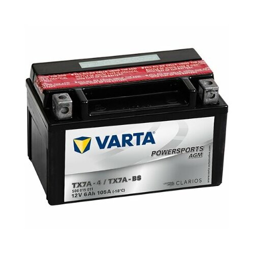VARTA 506015011 506015011_аккумуляторная батарея! рус 6Ah 105A 151/88/94 TX7A-BS POWERSPORTS AGM moto\