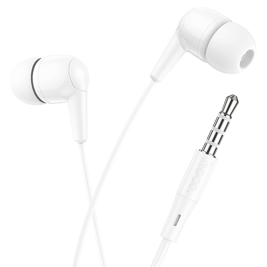 Проводные наушники HOCO M97 Enjoy, Jack 3.5mm, 1.2 м, белый — фото 1