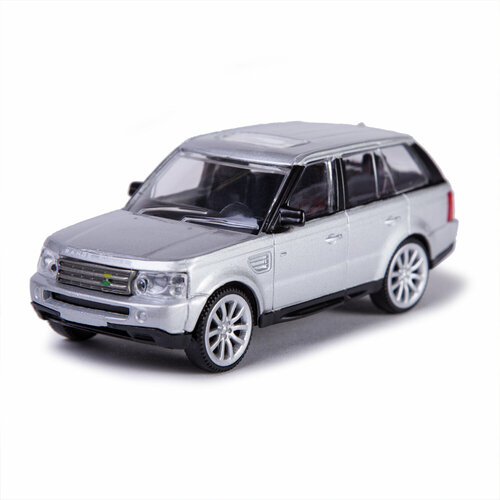 Машинка Rastar Range Rover Sport 1:43 Серебряная модель автомобиля range rover sport масштаб 1 43 черный