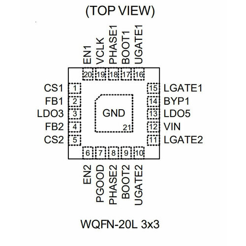 Микросхема RT6576CGQW 6T=