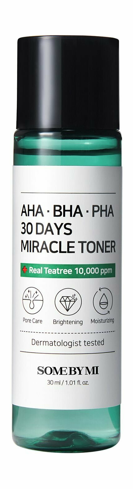 Очищающий тонер для лица с BHA, AHA и PHA кислотами / Some by Mi Aha? Bha? Pha 30 Days Miracle Toner