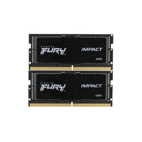 Оперативная память Kingston Память оперативная Kingston 64GB 5600MTs DDR5 CL40 SODIMM Kit of 2 FURY Impact PnP 3274200₽