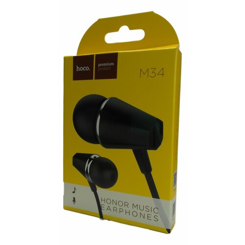 Наушники HOCO M34 с микрофоном Черные 362₽