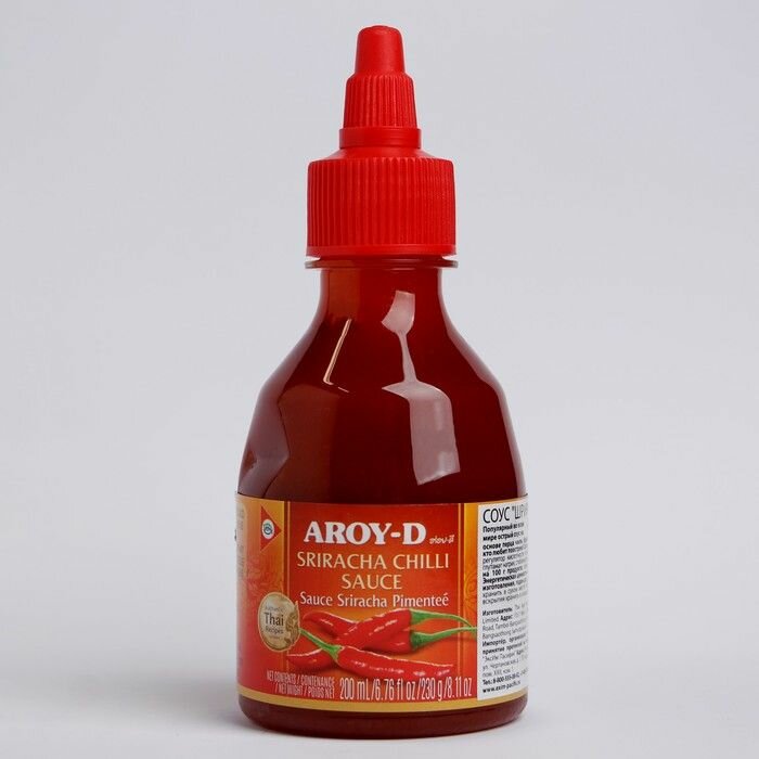 Aroy-D соус "Шрирача/Shriracha Chili Sauce", 230гр (Тайланд)