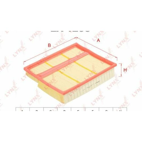 Фильтр воздушный подходит для MB C180-C280(W202) 93-00/CLK200-320(C208) 97-02/ML230-55(W163) 98-05/SLR 5.4 04> LA-1206 lynx 1шт