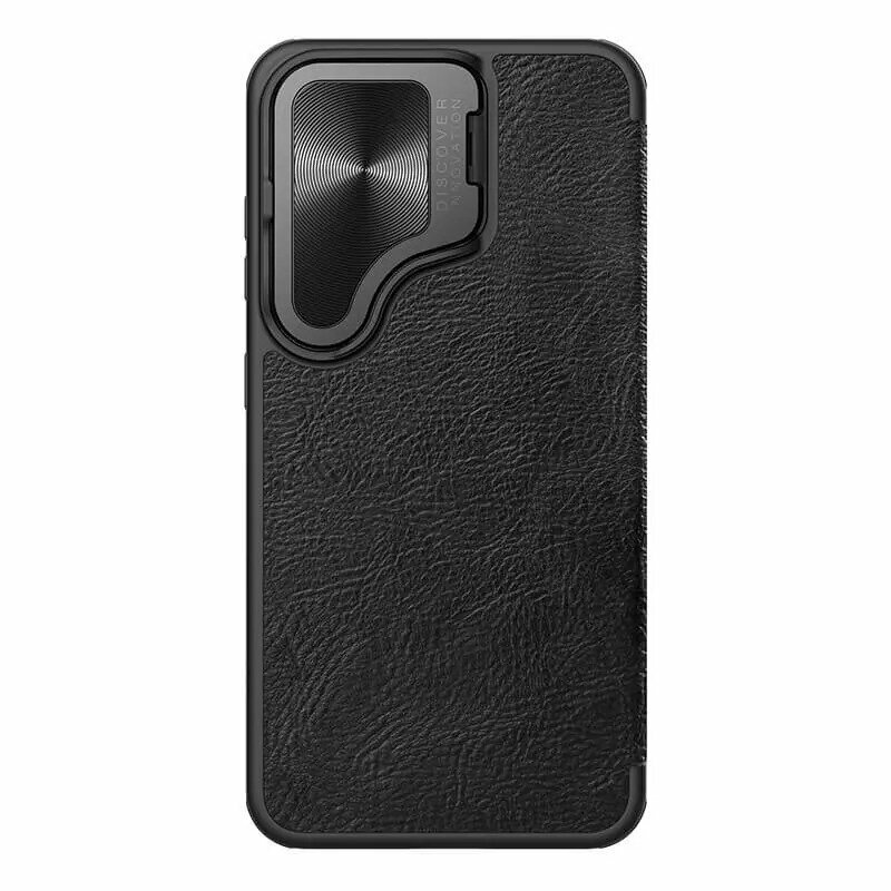 Книжка из экокожи Nillkin Qin Prop Leather для Samsung Galaxy S24, черный