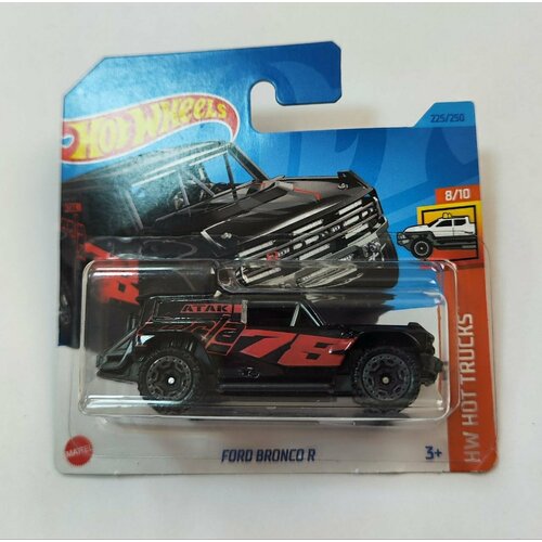 Hot Wheels Машинка базовой коллекции FORD BRONCO R черная 5785/HKJ04 машинка mattel hot wheels bentley continental gt3 арт hkl45 5785 044 из 250