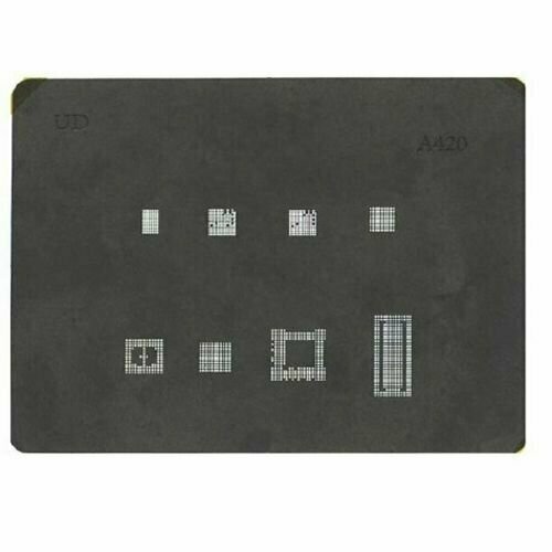 Трафарет BGA для iPad 3 A420 (реболлинг) трафарет для реболлинга bga cpu sm7150 7125 sdm710 670 msm8953 8994 8956 8974 mt6797w 6739v ram256 amaoe