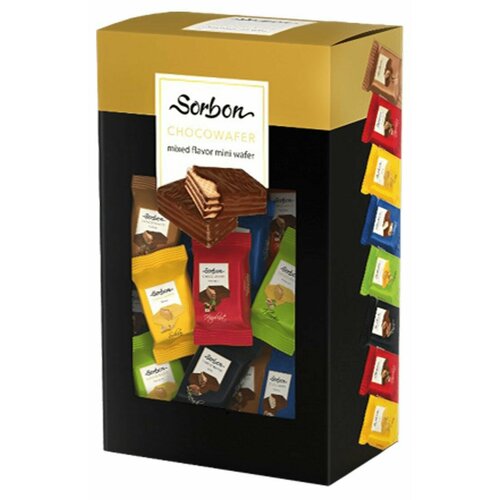 Мини-вафли Sorbon хрустящие Ассорти, 300 г