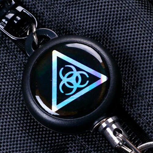 Карабин Fish Raid, глянцевая фактура, серый, черный