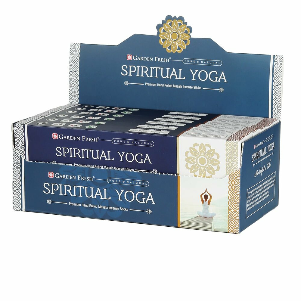 фото SPIRITUAL YOGA Premium Hand Rolled Masala Incense Sticks, Garden Fresh (духовная йога премиальные масала благовония ручного изготовления, Гарден Фреш), уп. 15 г.
